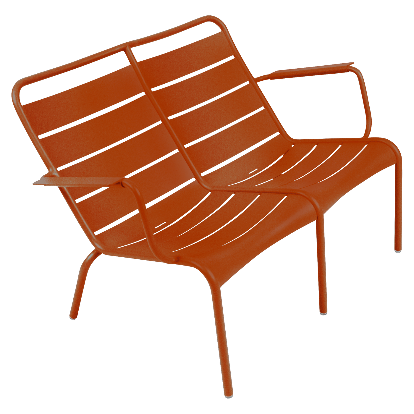 Fauteuil Luxembourg Bas Duo — Orange confite