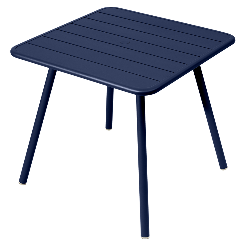 Table Luxembourg 4 Pieds 80 x 80 cm — Bleu abysse