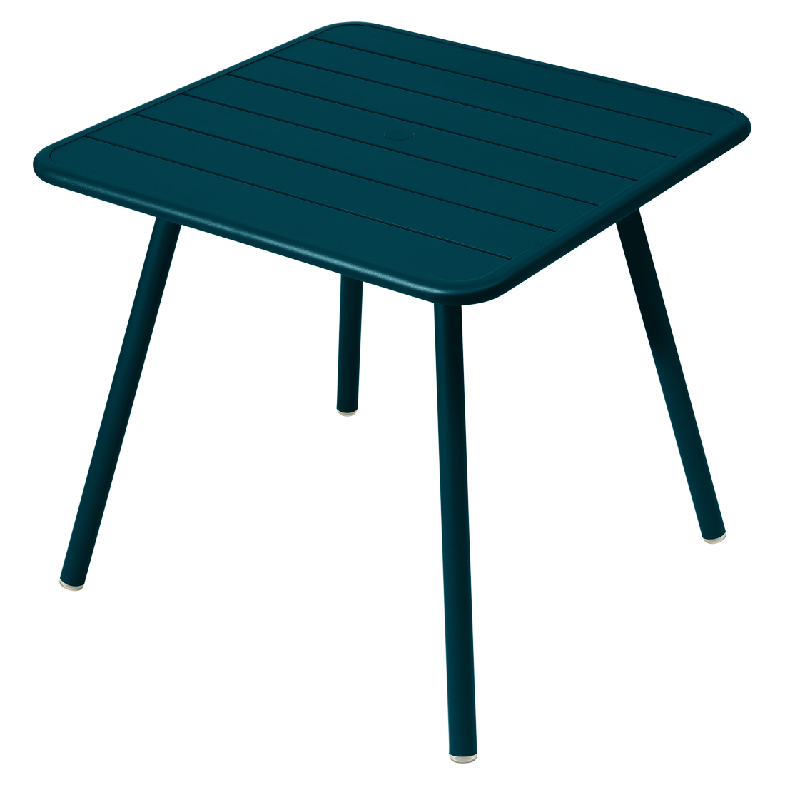 Table Luxembourg 4 Pieds 80 x 80 cm — Bleu acapulco