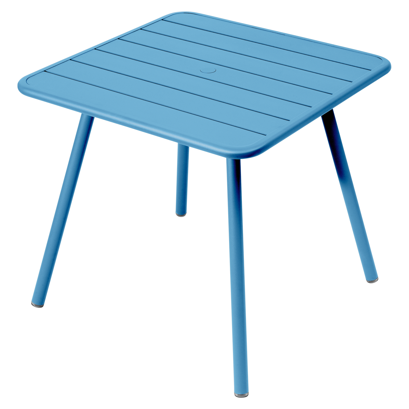 Table Luxembourg 4 Pieds 80 x 80 cm — Bleu maya