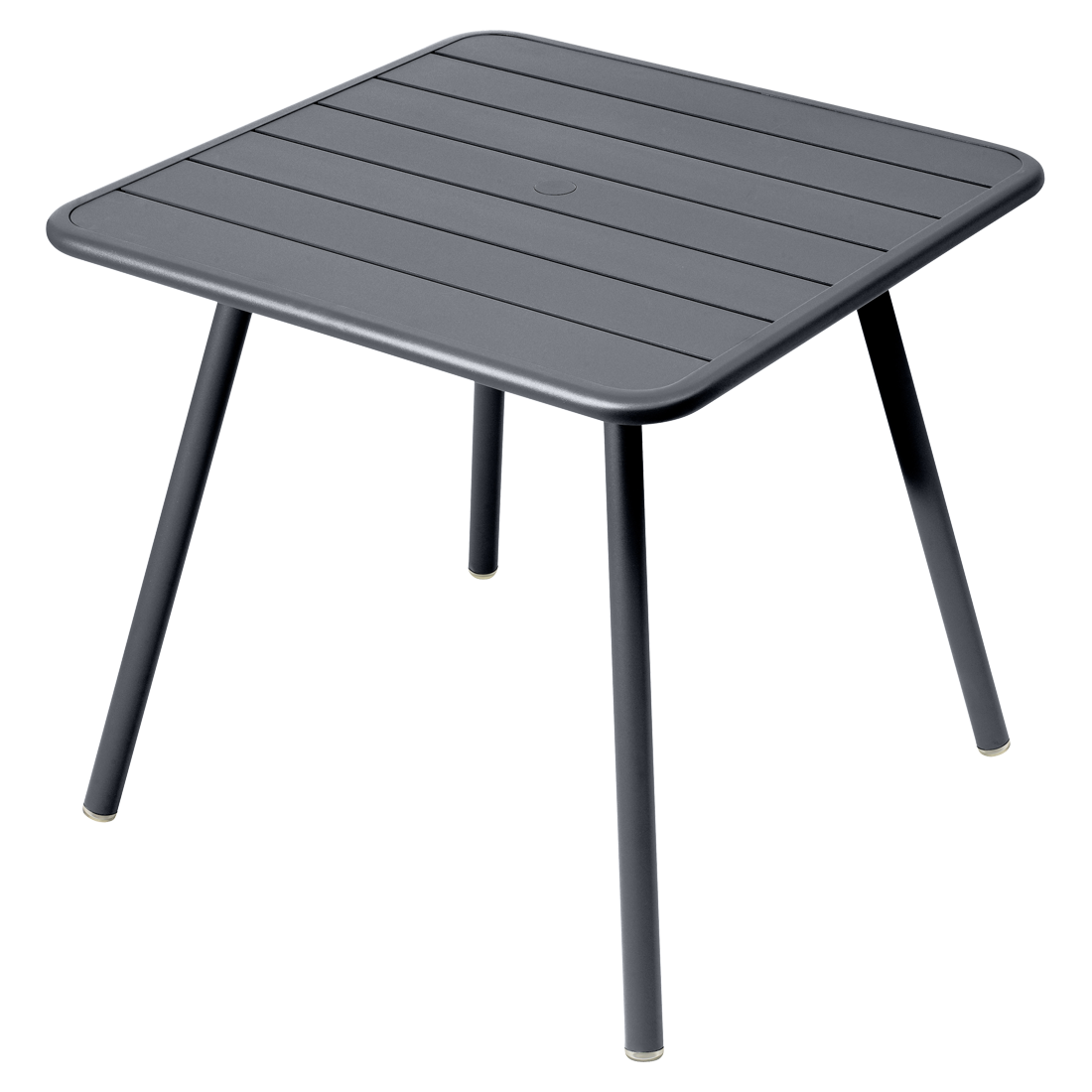 Table Luxembourg 4 Pieds 80 x 80 cm — Carbone