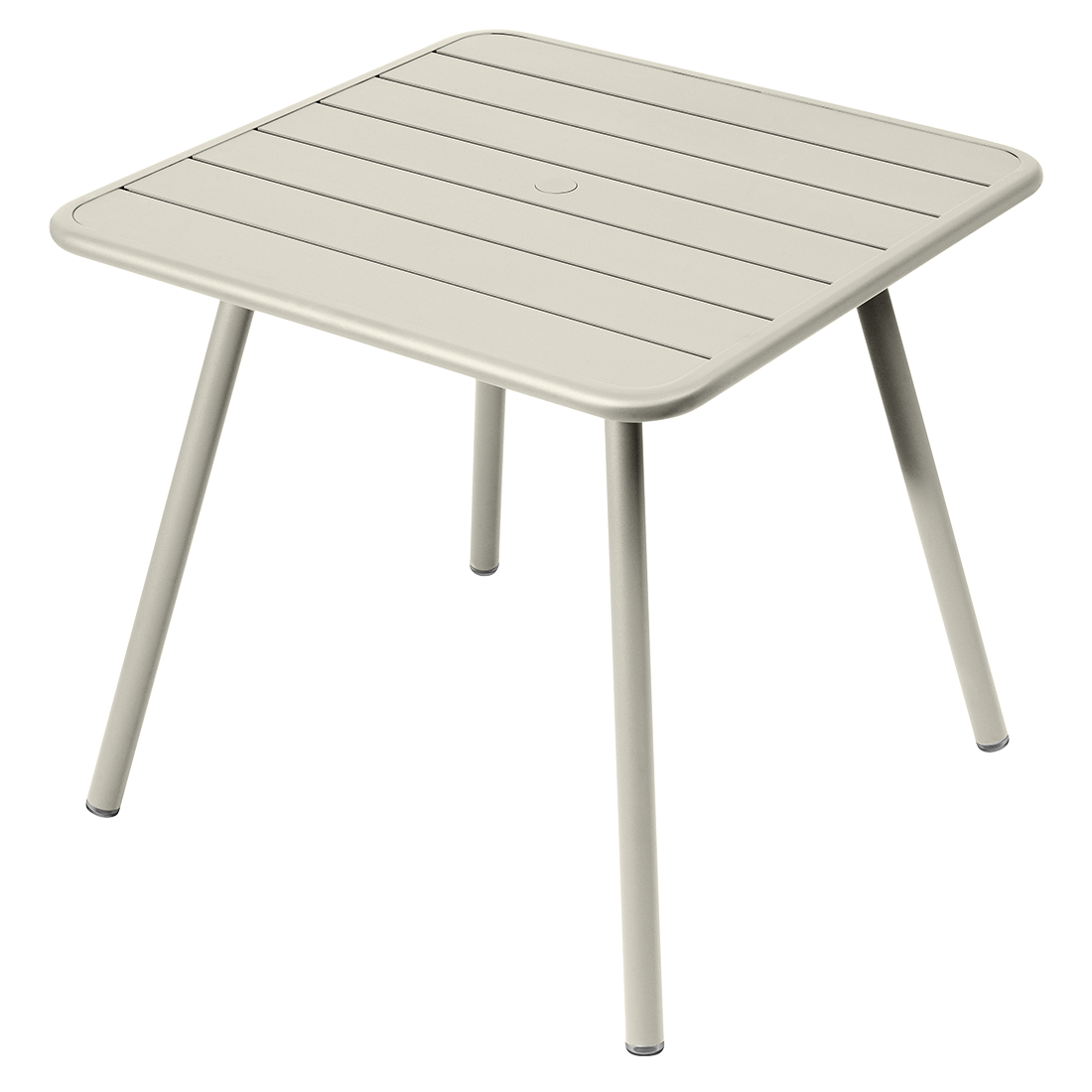 Table Luxembourg 4 Pieds 80 x 80 cm — Gris argile