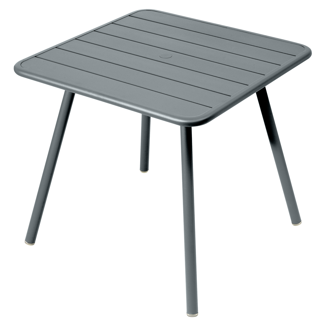 Table Luxembourg 4 Pieds 80 x 80 cm — Gris orage
