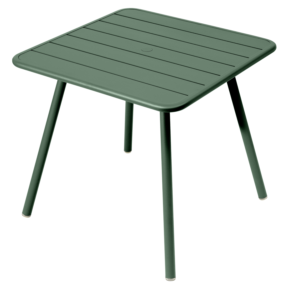 Table Luxembourg 4 Pieds 80 x 80 cm — Vert cèdre