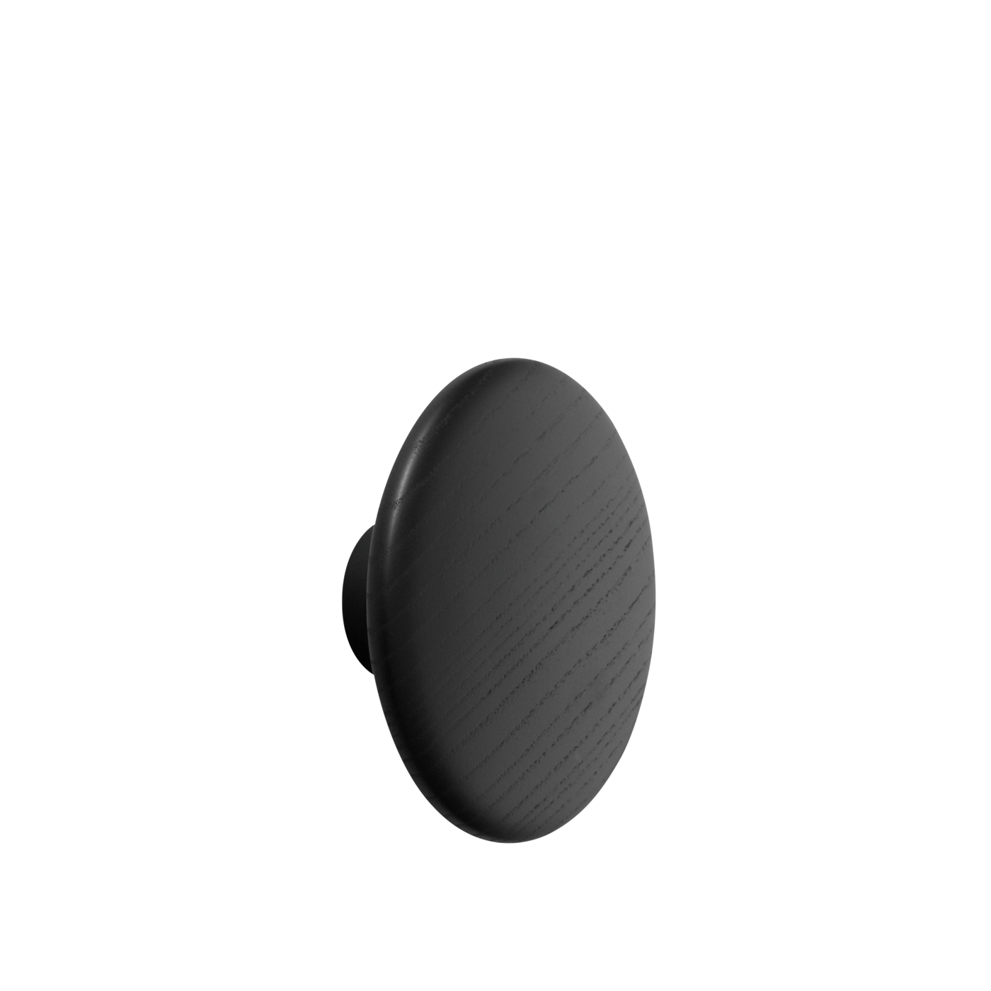 Patère The Dots Wood Ø 17 cm Noir