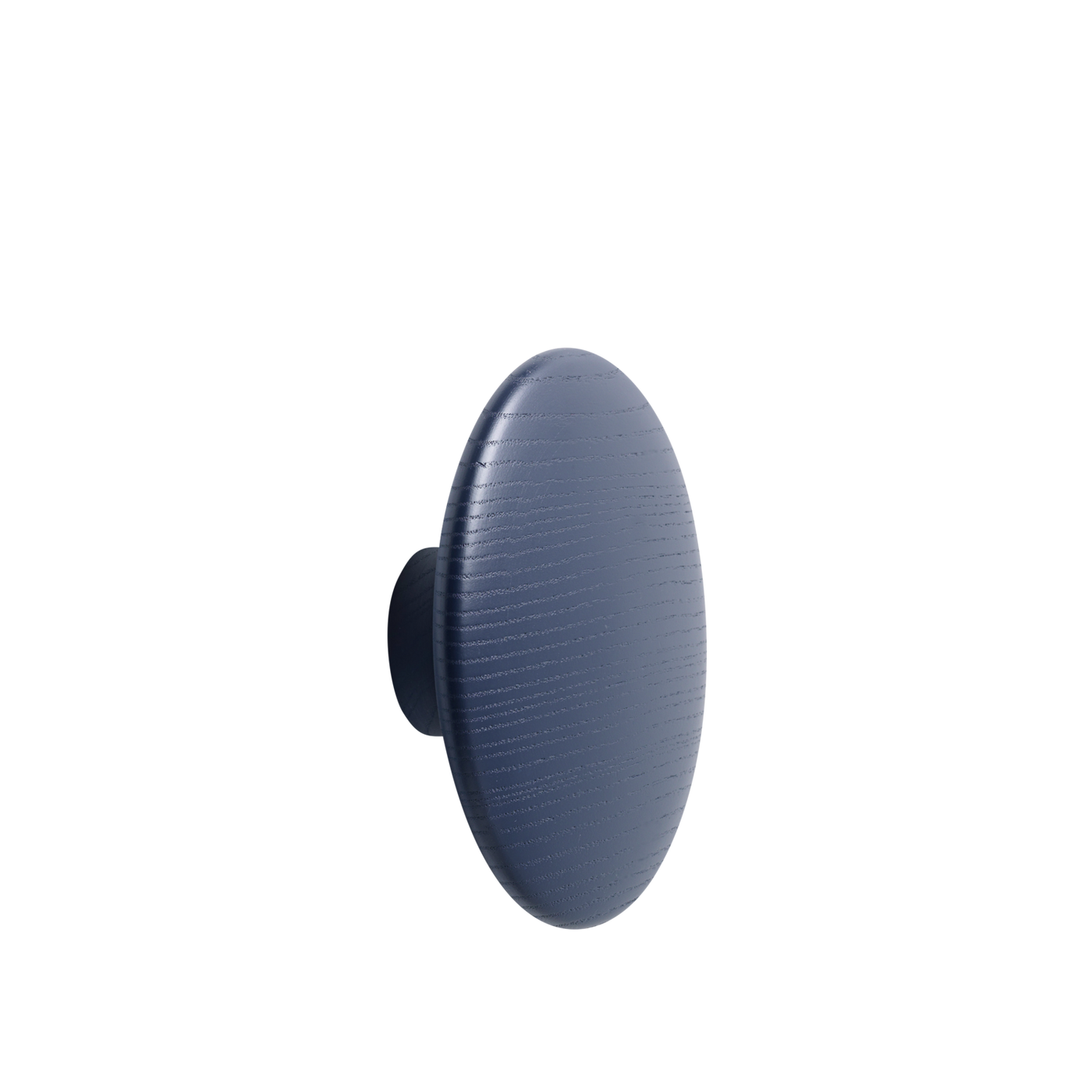 Patère The Dots Wood Ø 17 cm Bleu nuit