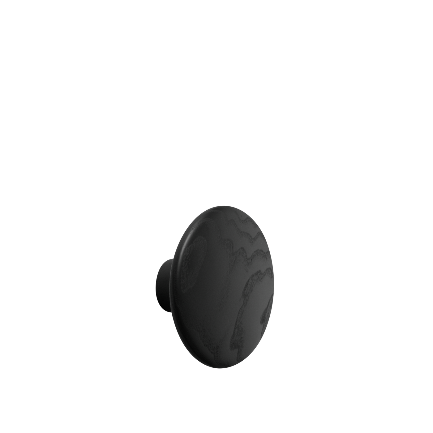 Patère The Dots Wood Ø 13 cm Noir