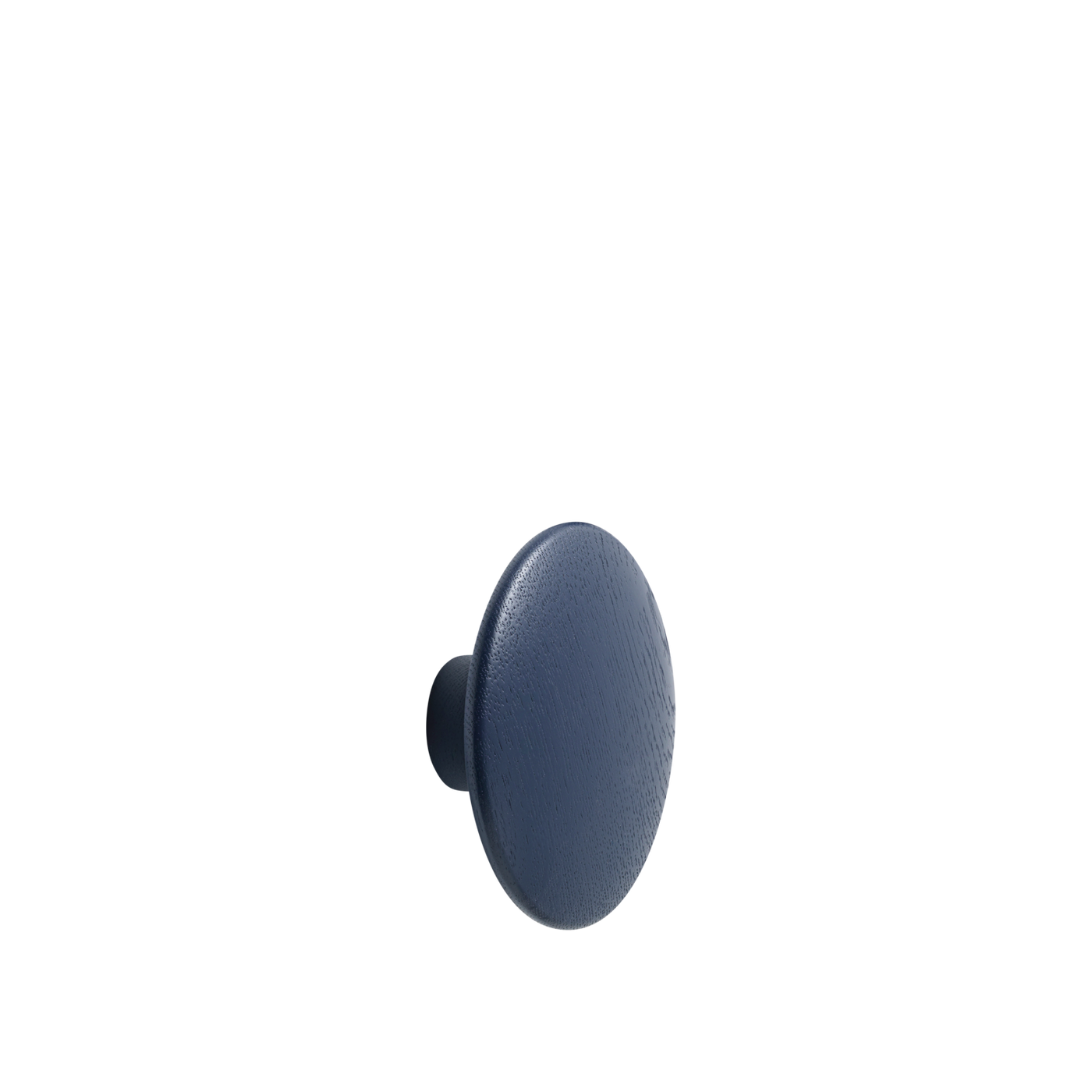 Patère The Dots Wood Ø 13 cm Bleu nuit