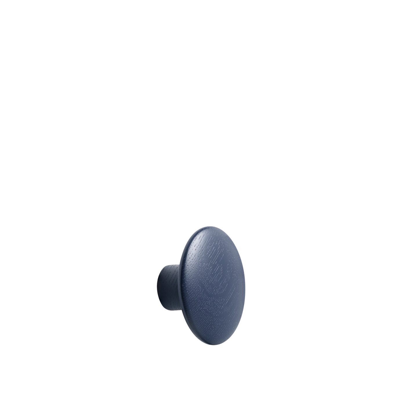 Patère The Dots Wood Ø 9 cm Bleu nuit