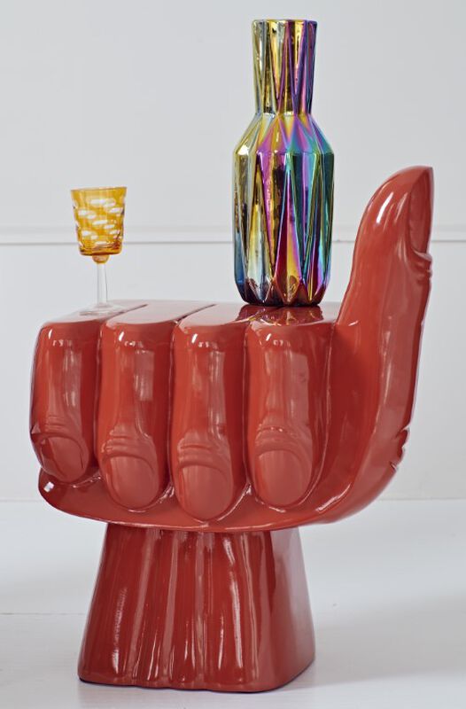 Vase Oily Folds - L, multi-colour