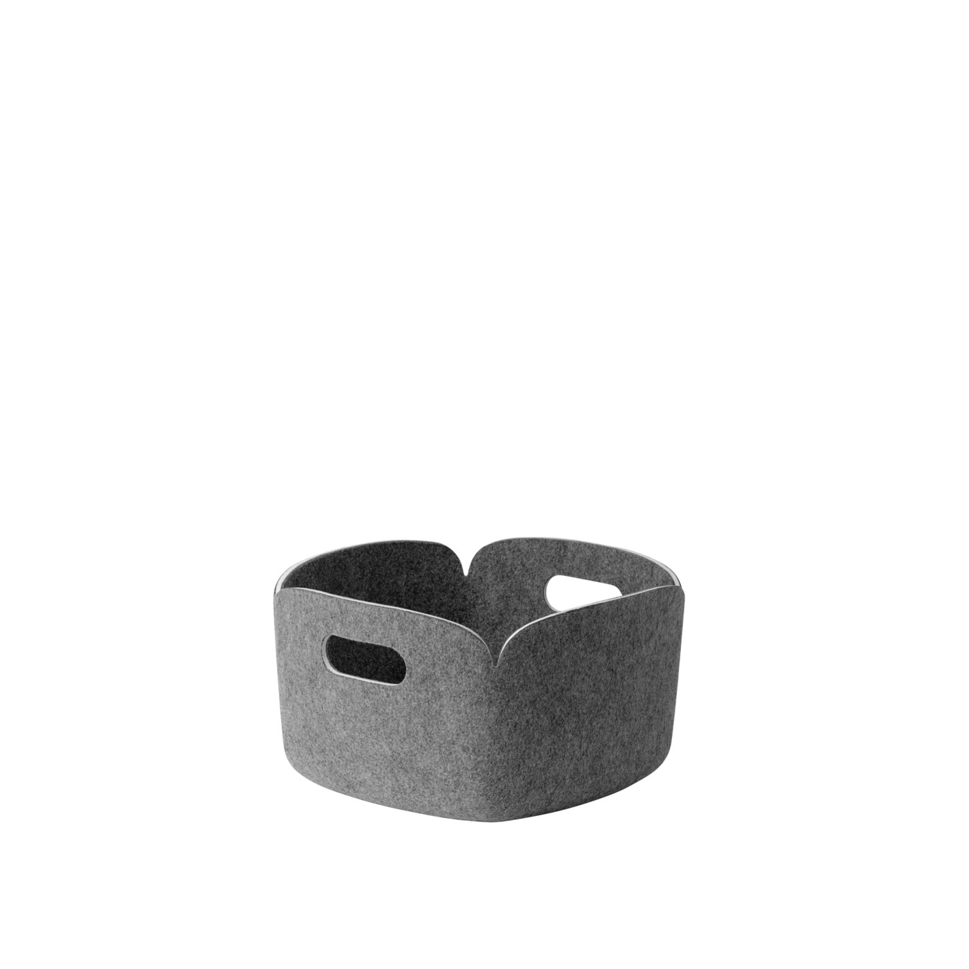 Panier de rangement Restore — carré — Gris chiné