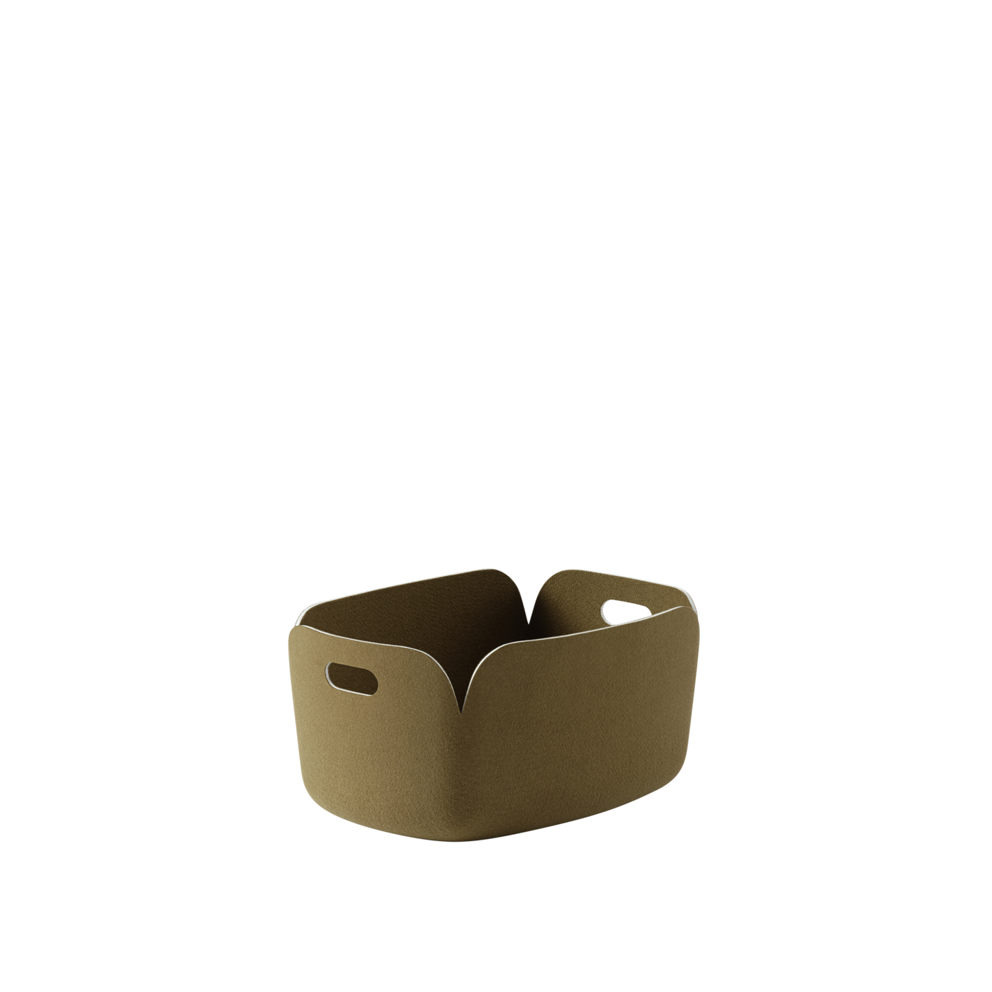 Panier de rangement Restore — grand — Vert brun