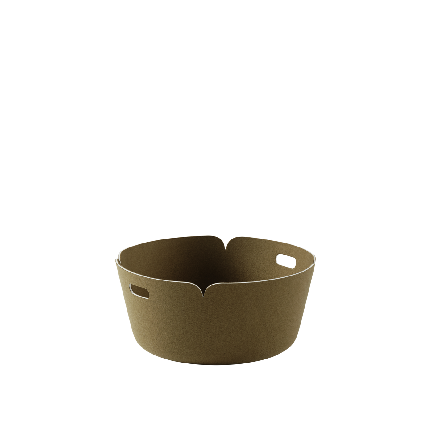Panier de rangement Restore Rond — Vert brun