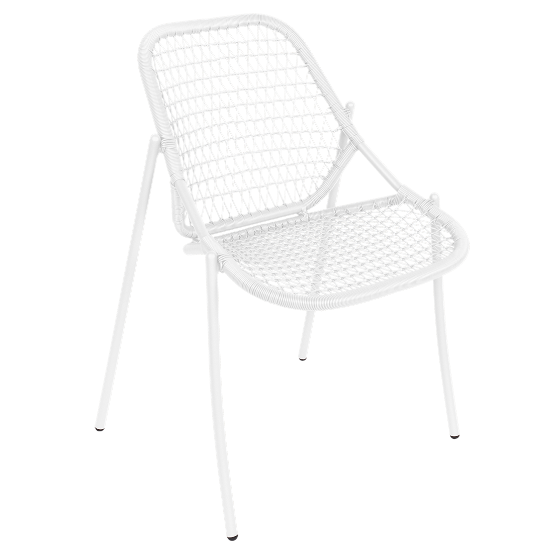 Chaise Sixties Empilable — Blanc coton
