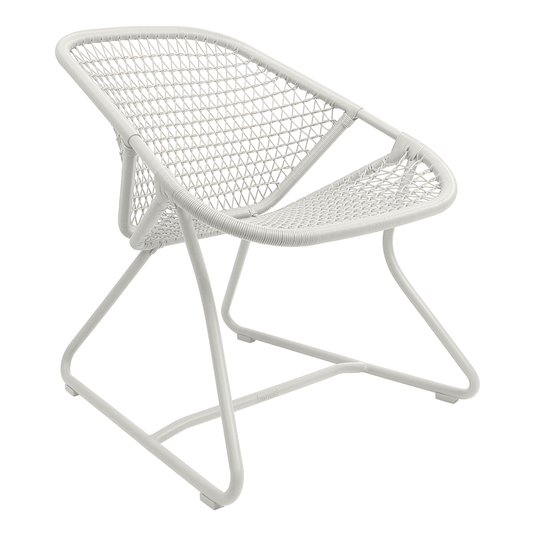 Fauteuil Sixties Bas — Blanc coton