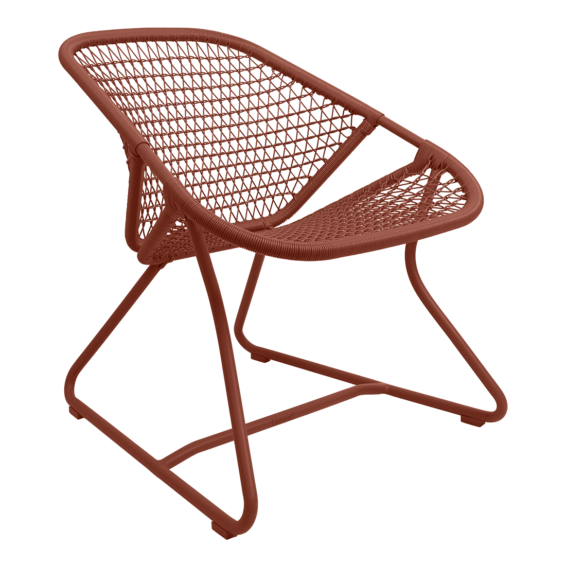 Fauteuil Sixties Bas — Ocre rouge