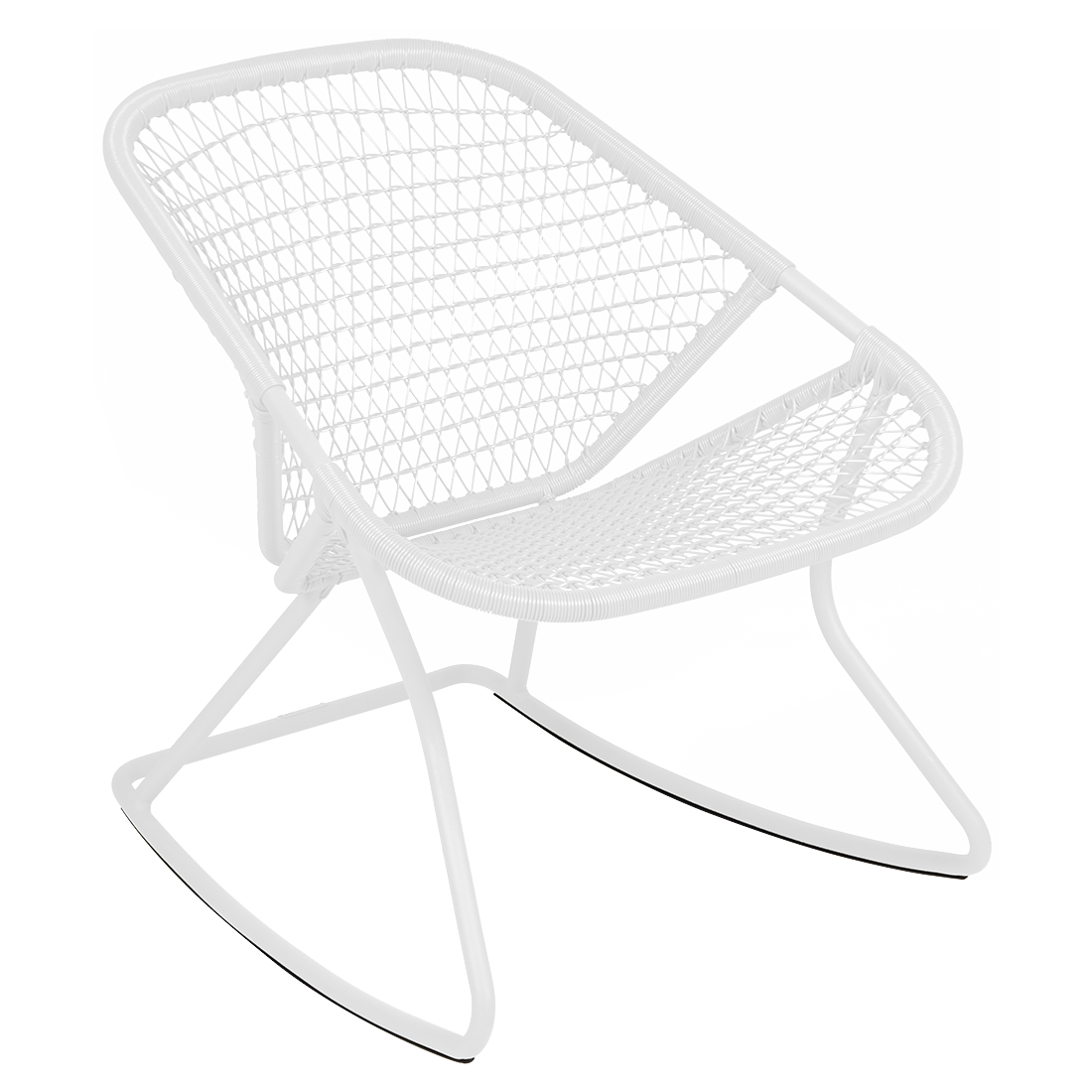 Fauteuil Sixties Rocking Chair — Blanc coton