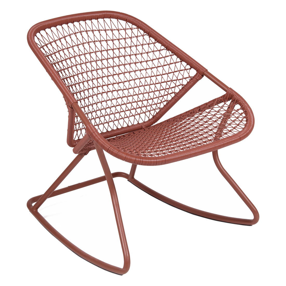 Fauteuil Sixties Rocking Chair — Ocre rouge