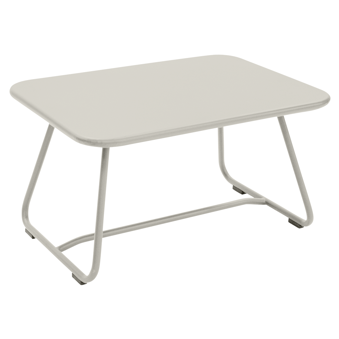 Table basse Sixties 76 x 55.5 cm — Gris argile