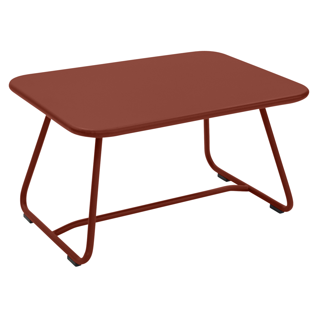 Table basse Sixties 76 x 55.5 cm — Ocre rouge