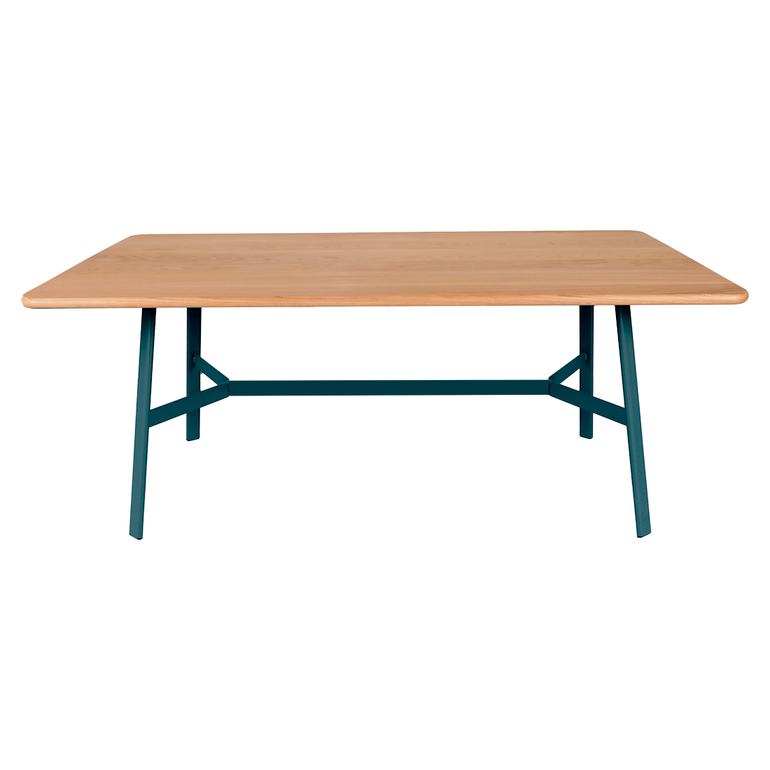 Table So'o Chêne 180 x 90 cm — Bleu acapulco