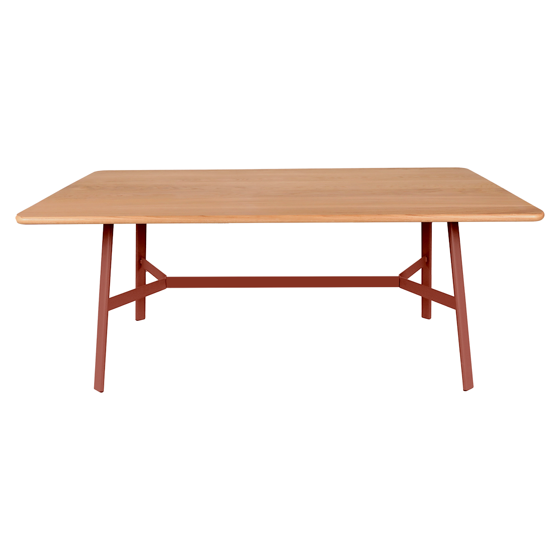 Table So'o Chêne 180 x 90 cm — Ocre rouge