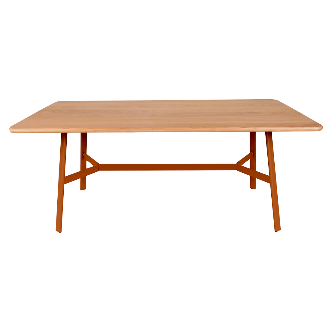 Table So'o Chêne 180 x 90 cm — Orange confite