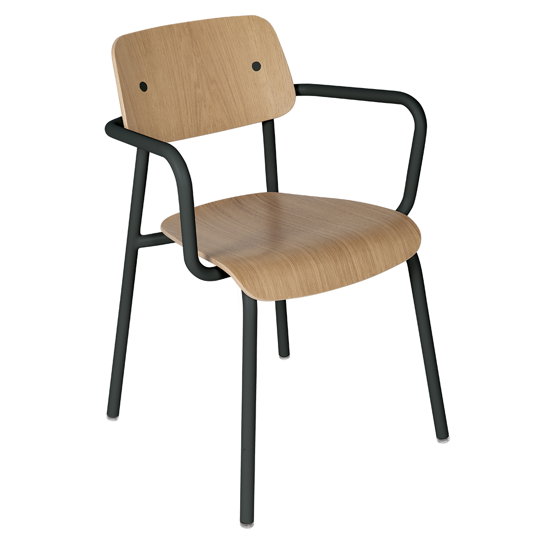 Fauteuil Studie Chêne — Carbone