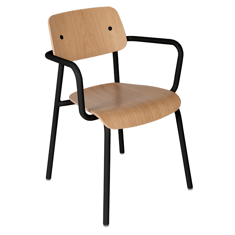 Fauteuil Studie Chêne — Réglisse