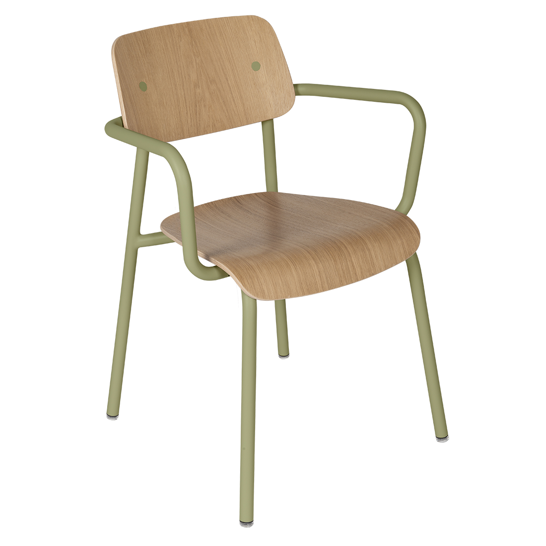 Fauteuil Studie Chêne — Vert tilleul