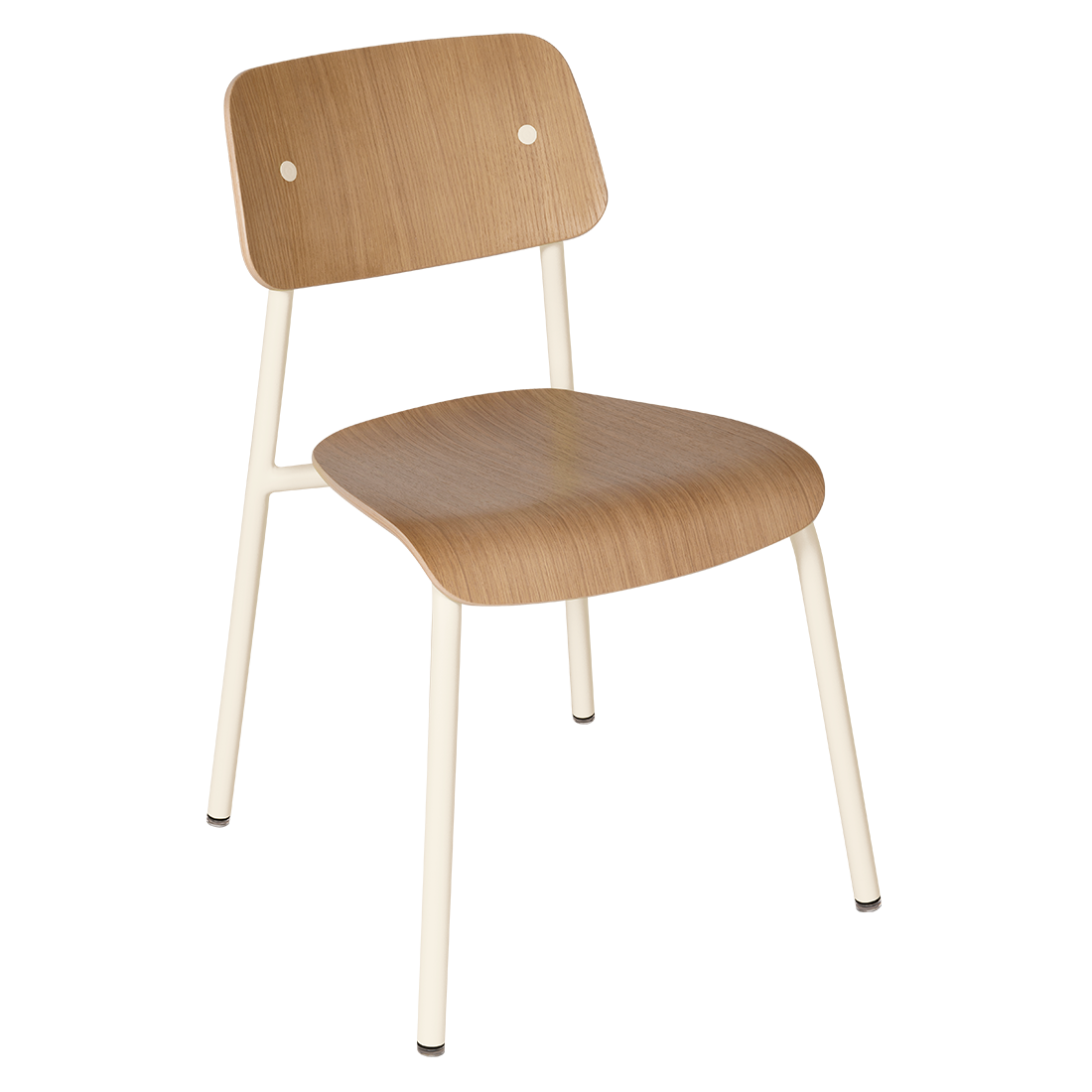 Chaise Studie Chêne — Beige latte
