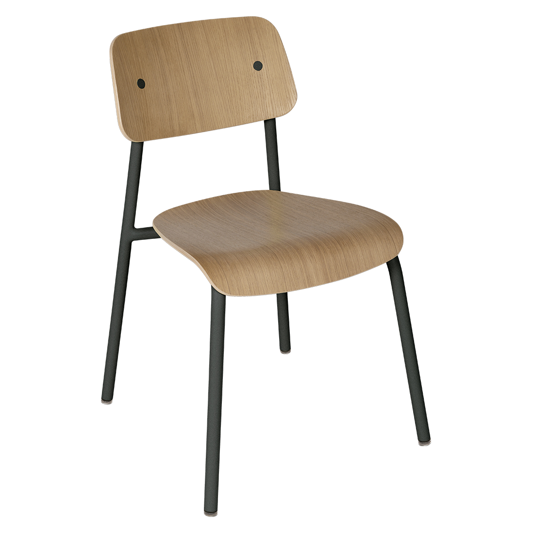 Chaise Studie Chêne — Carbone