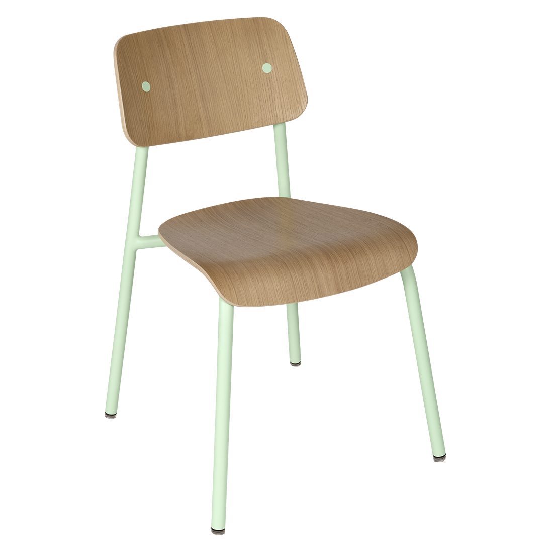 Chaise Studie Chêne — Menthe glaciale