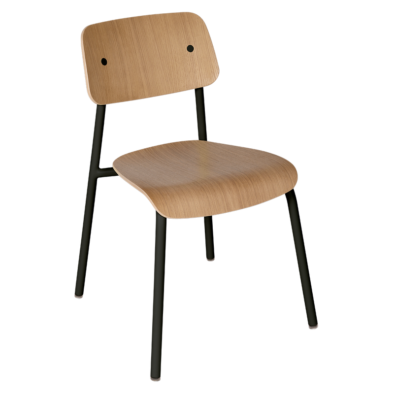 Chaise Studie Chêne — Réglisse
