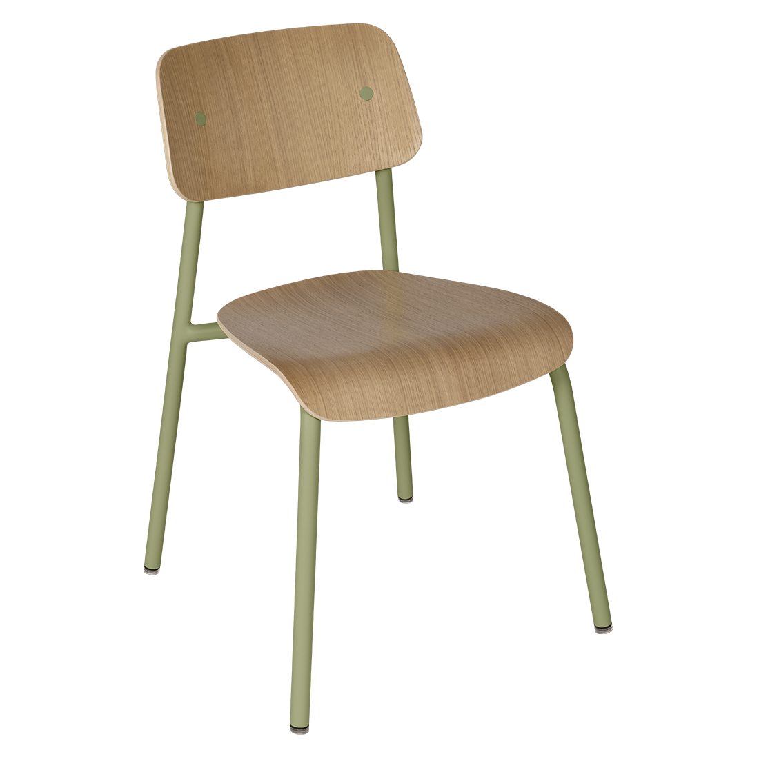 Chaise Studie Chêne — Vert tilleul
