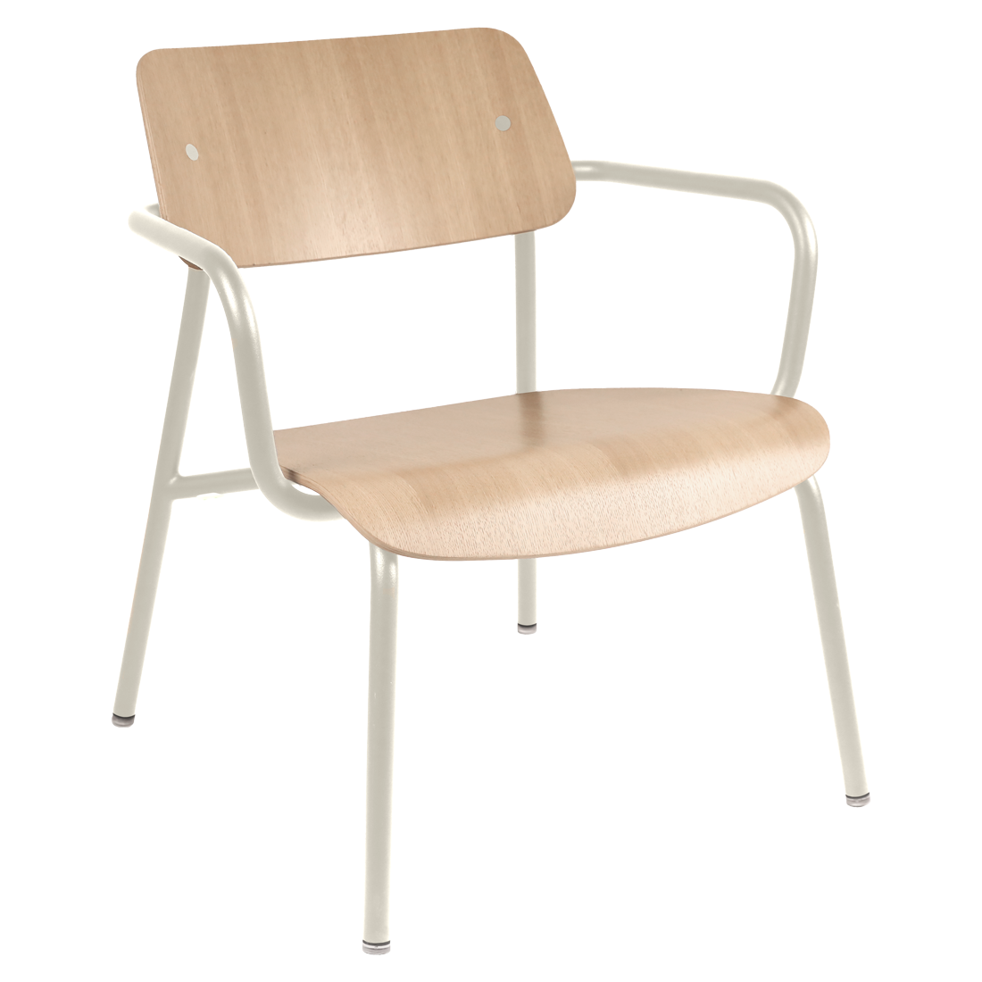 Fauteuil Studie Lounge Chêne — Gris argile