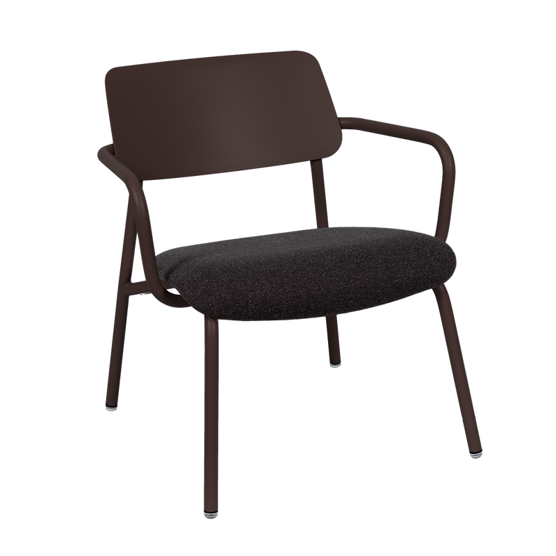 Fauteuil Studie Lounge Tissu — Tonka · Brun chiné
