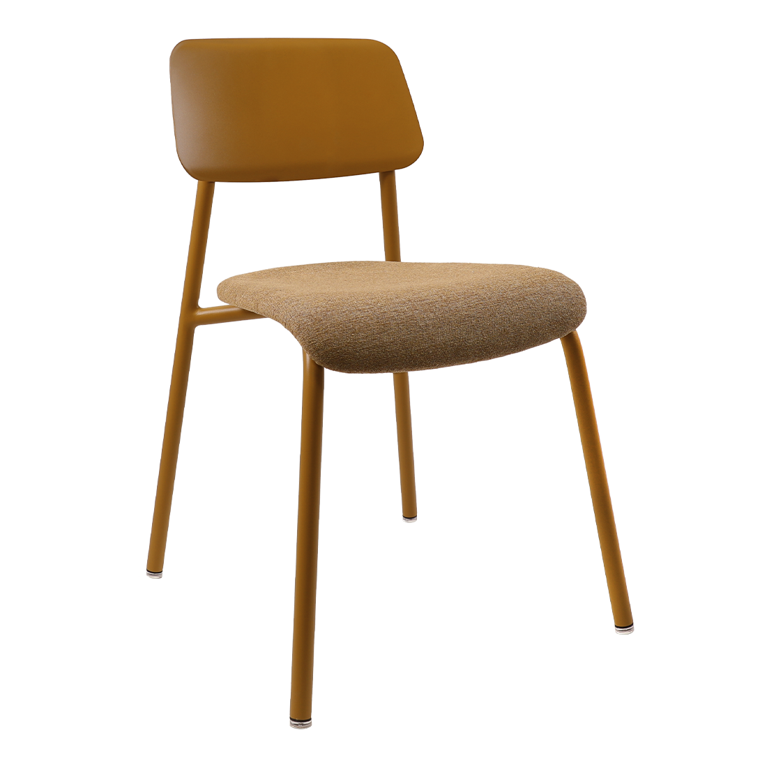 Chaise Studie Tissu — Pain d'épices · Camel chiné