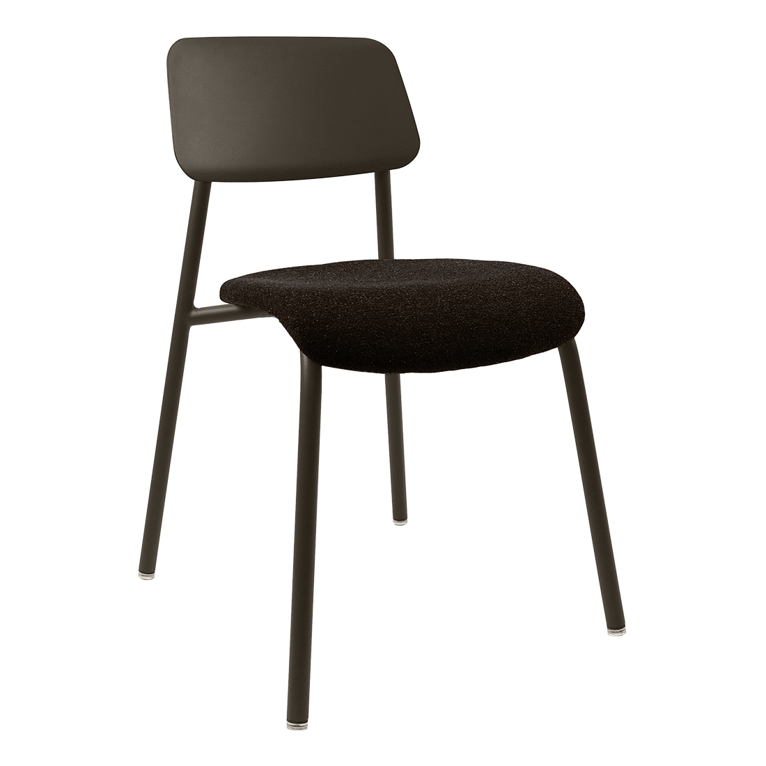 Chaise Studie Tissu — Tonka · Brun chiné