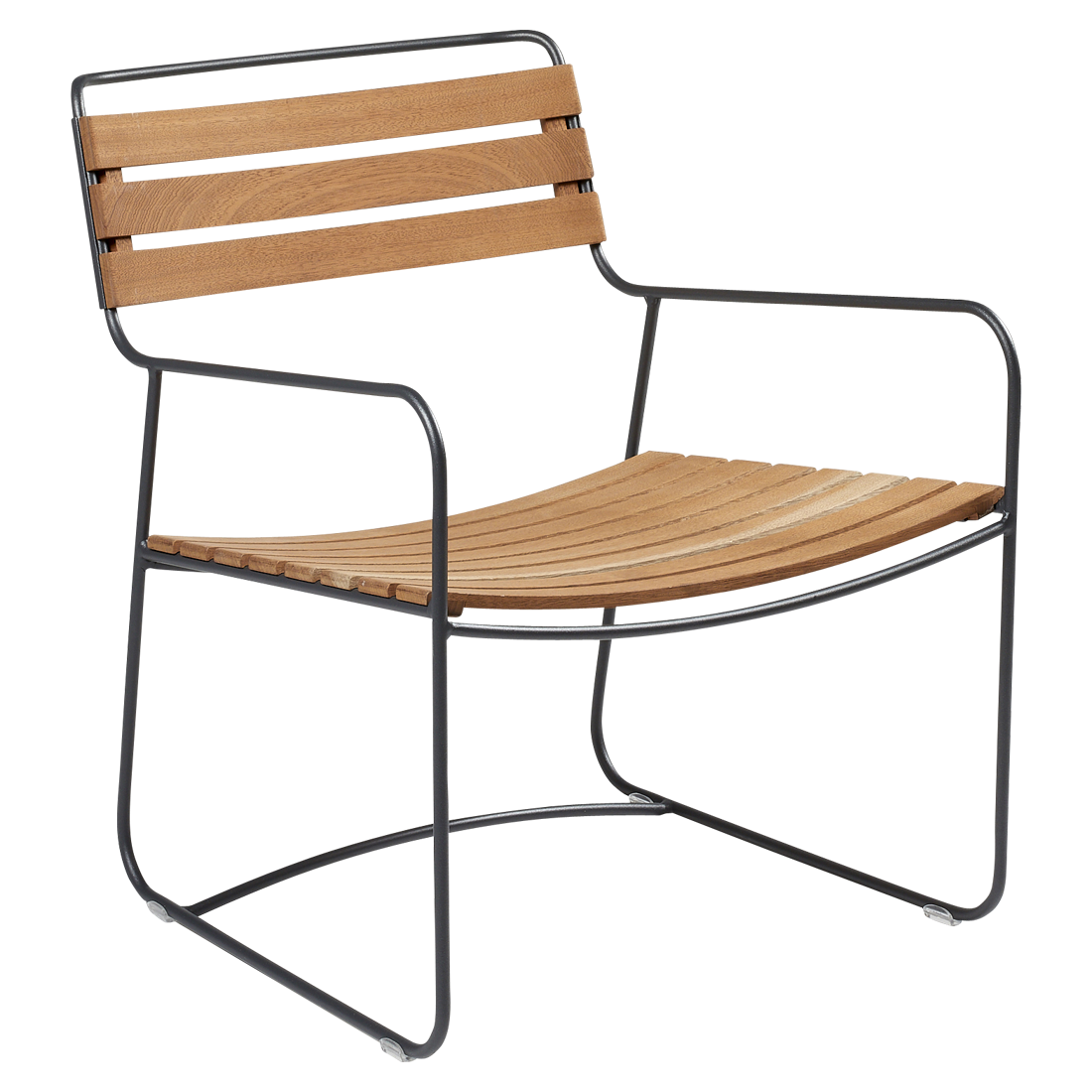Fauteuil Surprising Bas Teck — Carbone