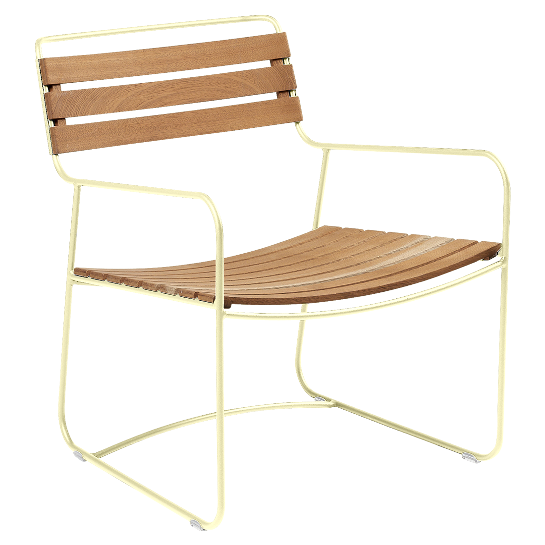 Fauteuil Surprising Bas Teck — Citron givré
