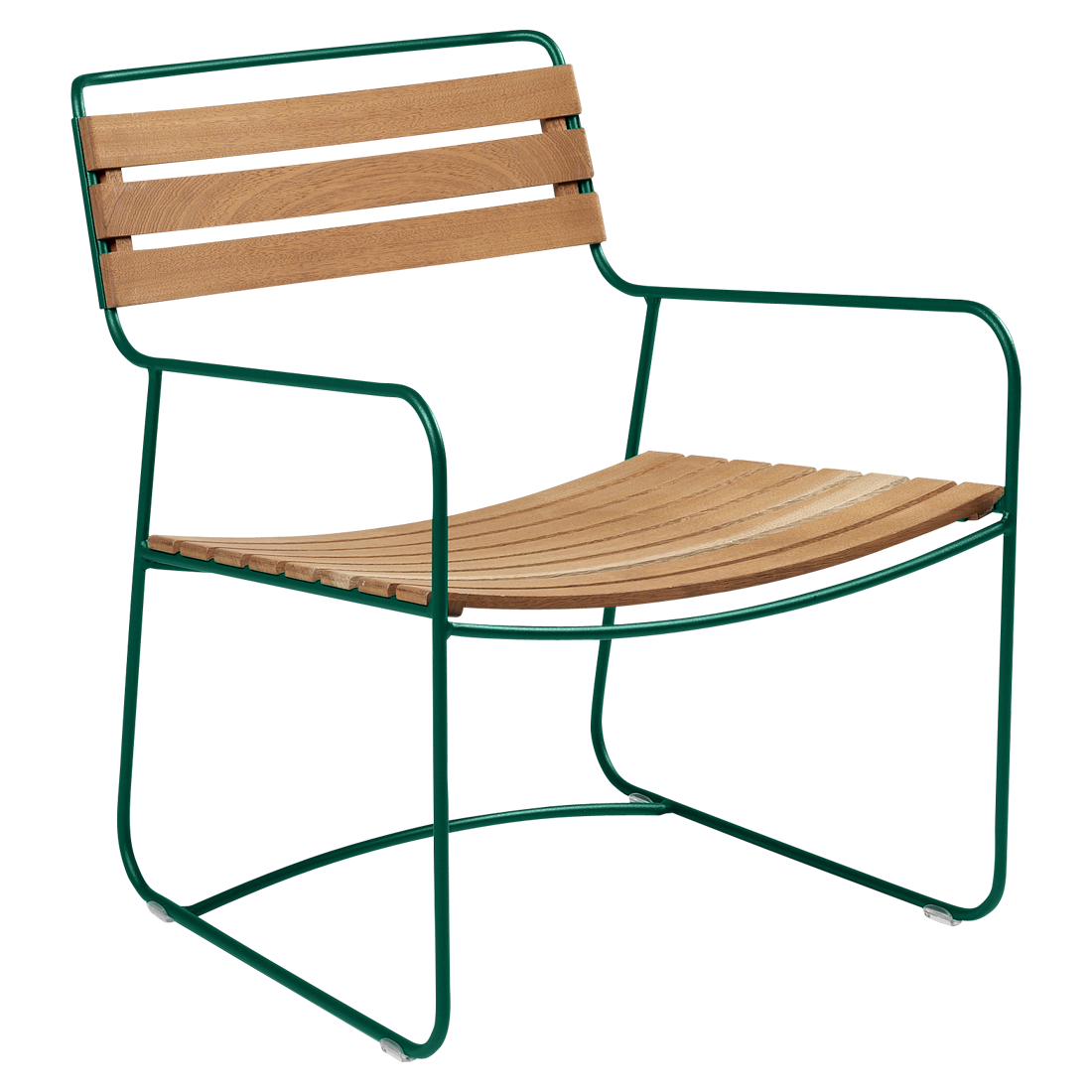 Fauteuil Surprising Bas Teck — Vert cèdre