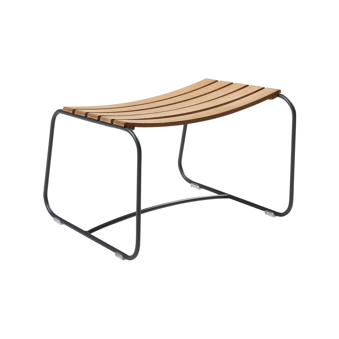Tabouret Surprising Repose-pieds Teck — Carbone