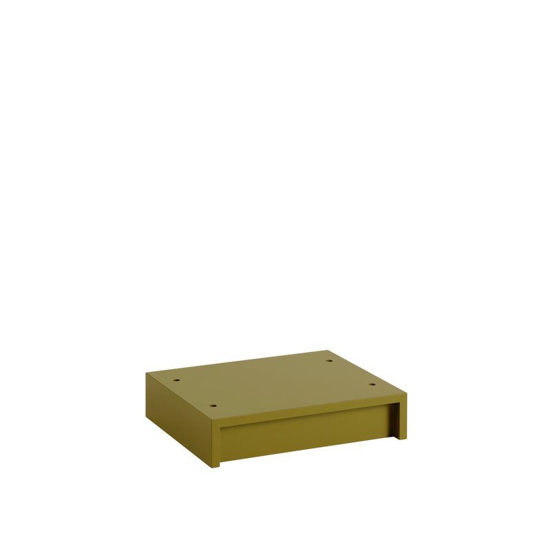 Plinthe Stacked — 43,5 X 35 H: 10 CM — Vert brun
