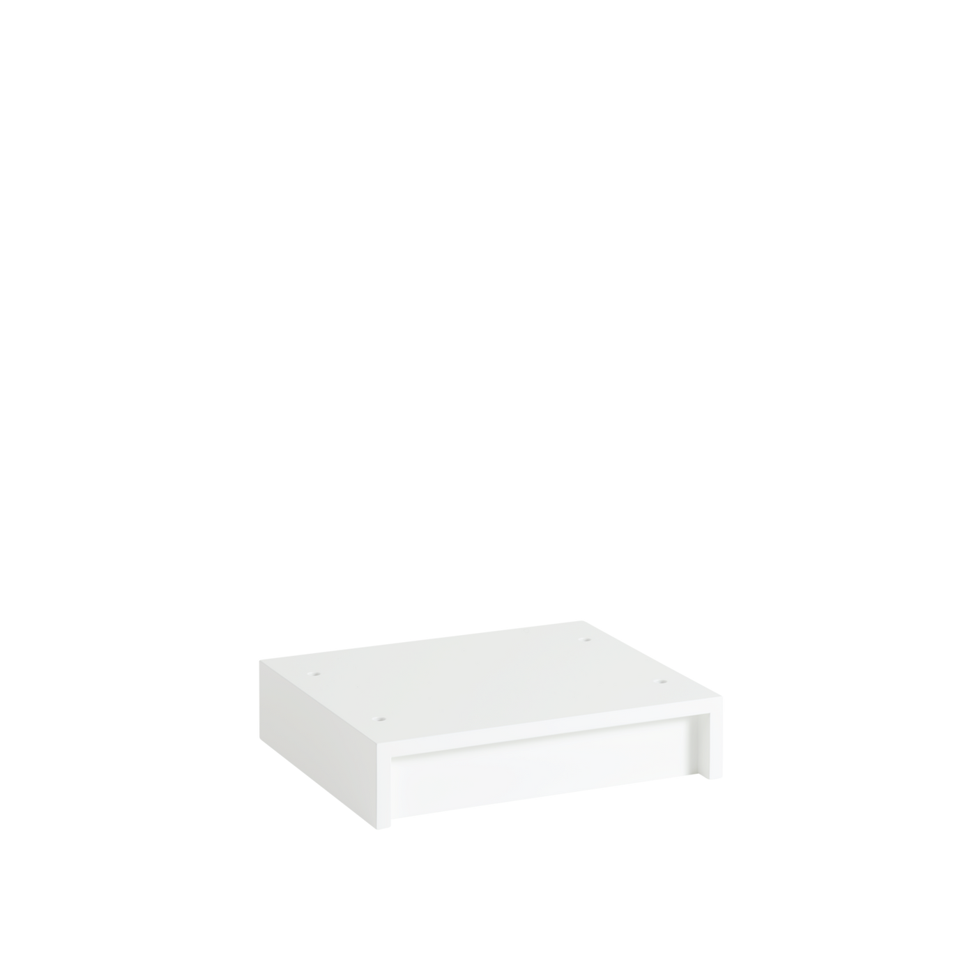 Plinthe Stacked — 43,5 X 35 H: 10 CM — Blanc