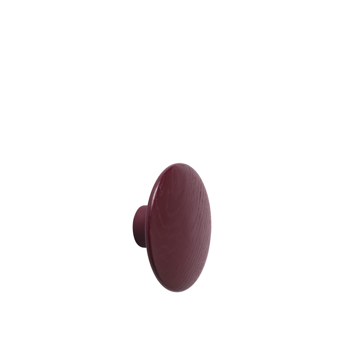 Patère The Dots Wood Ø 13 cm Bordeaux