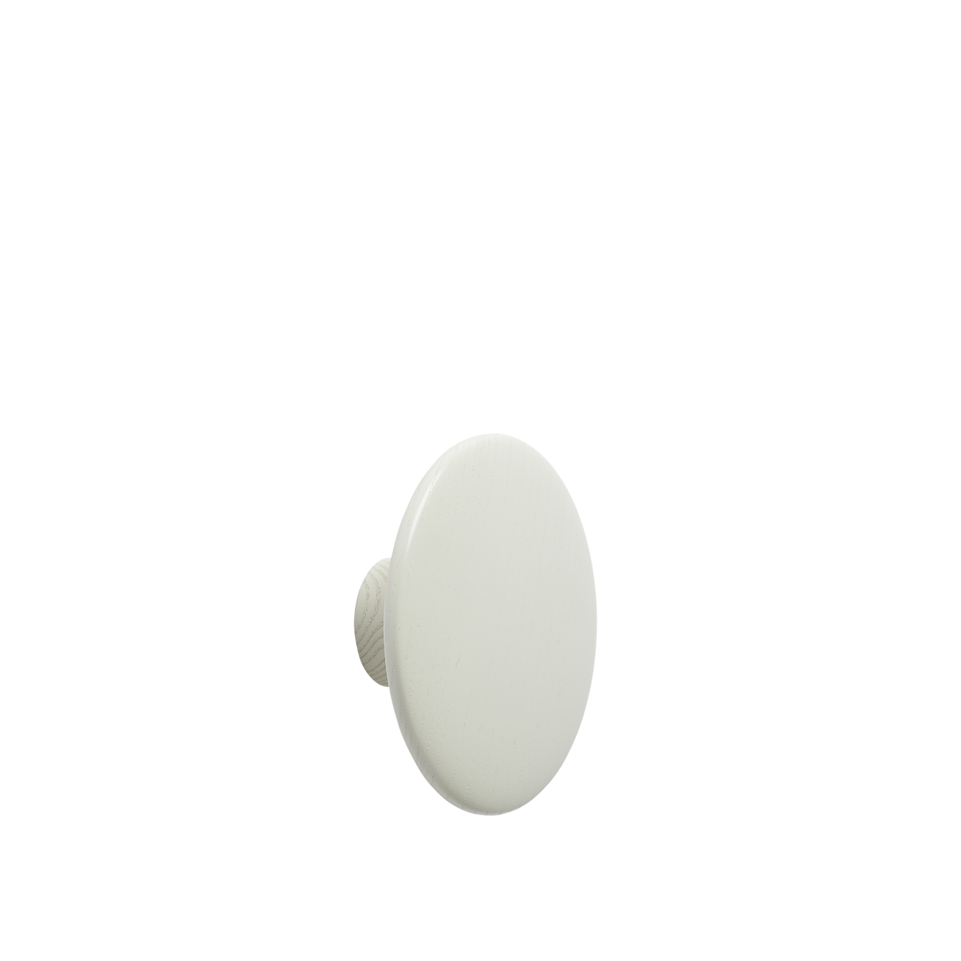 Patère The Dots Wood Ø 13 cm Blanc cassé