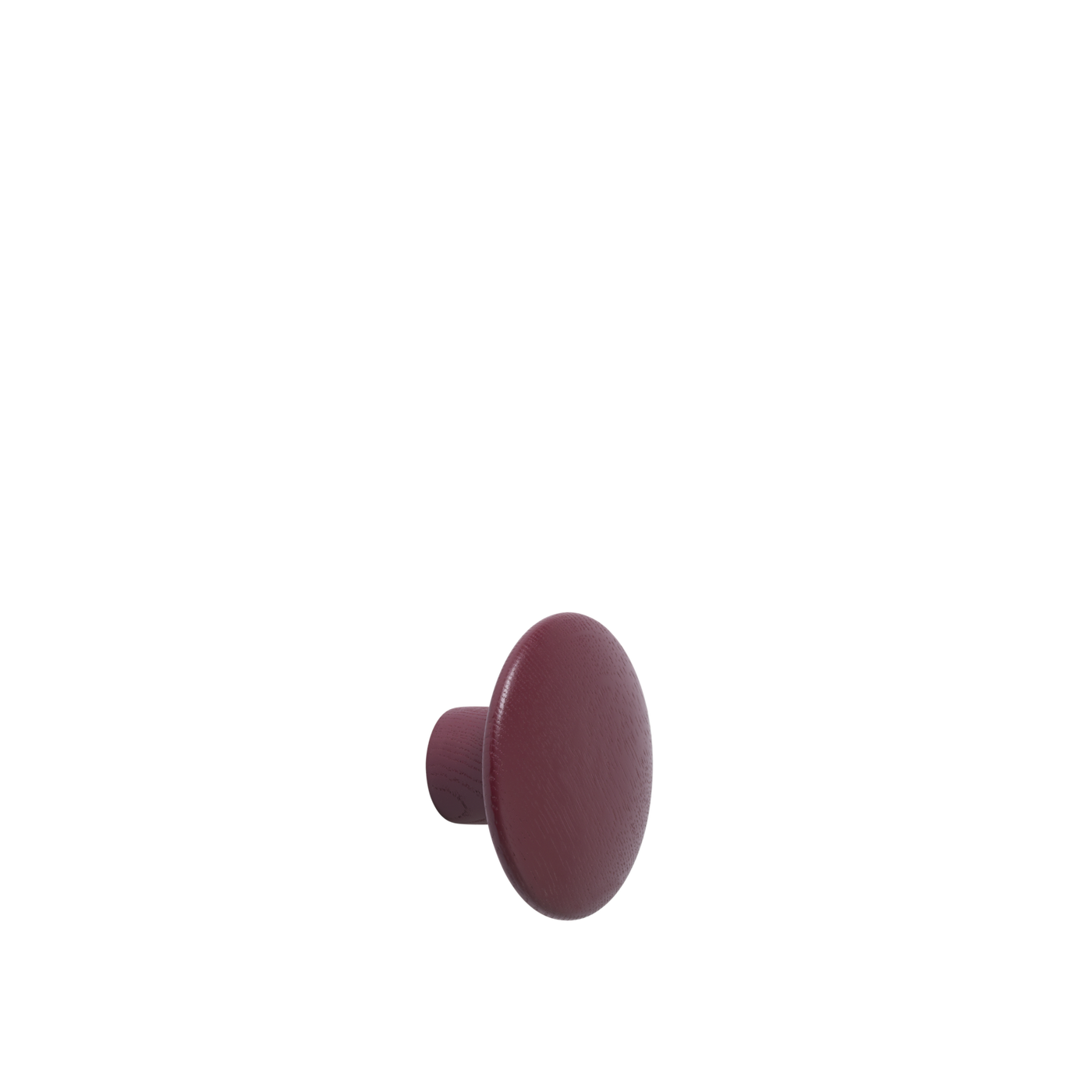 Patère The Dots Wood Ø 9 cm Bordeaux