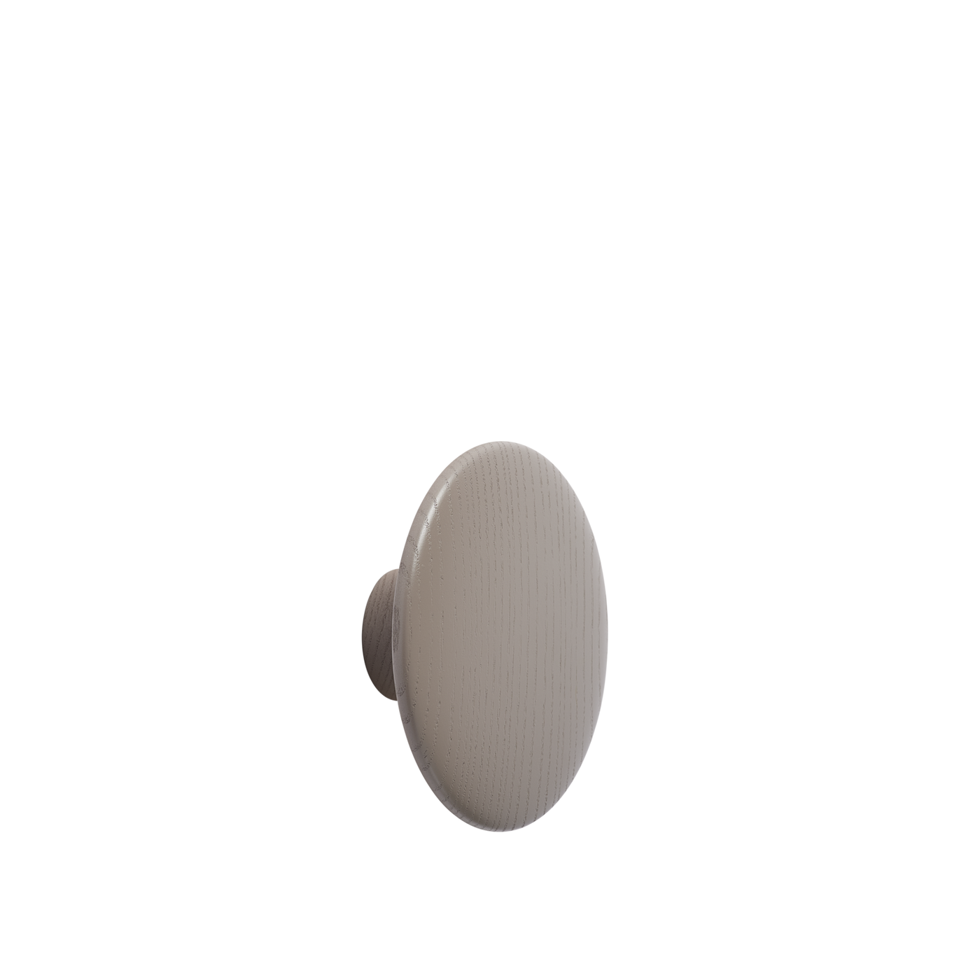 Patère The Dots Wood Ø 13 cm Taupe
