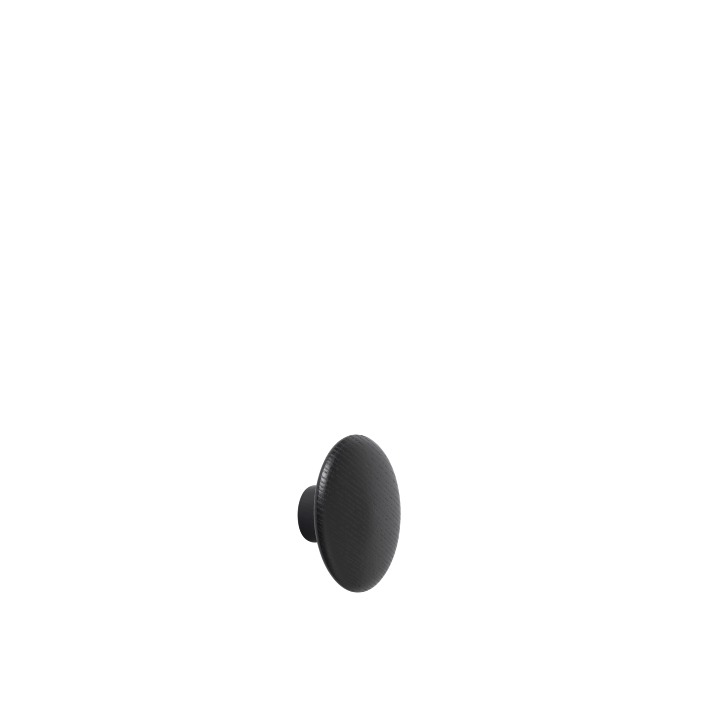 Patère The Dots Wood Ø 6,5 cm Noir
